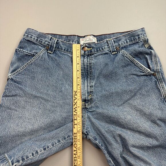 Levi Strauss Signature Jean Shorts Mens 34 Carpenter Baggy Skate Grunge Jort Y2K - Picture 3 of 11